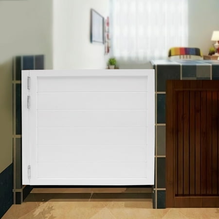 Durable Solid Wood Swinging Door with 180° Opening, Adjustable Spring Hinges, and Modern Design