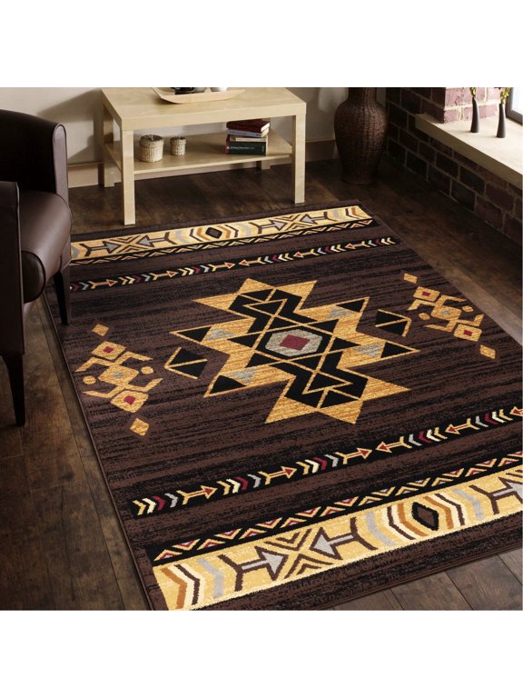 Durable Southwest Rug for Living - Enhance High Traffic Areas with Desert-inspired Piece