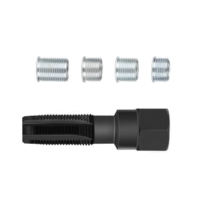 Durable Spark Plug Thread Kit 14mm, 4 Insert Options, Simplifies Engine Maintenance