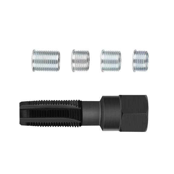 Durable Spark Plug Thread Kit 14mm, 4 Insert Options, Simplifies Engine Maintenance