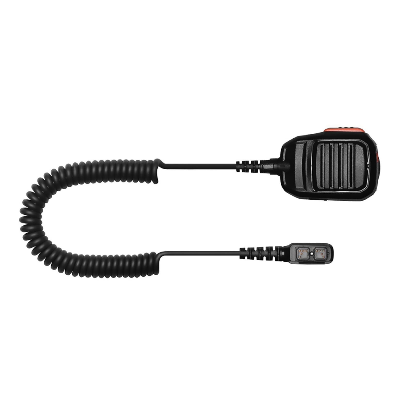 Durable Speaker Microphone with Coiled Cord Clear Sound Quality for Emergency Response