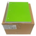 thumbnail image 1 of Durable Spiral Notebooks, 5 Subject (Green, Ruled 12pk), 1 of 2