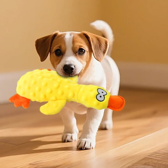 Durable Squeaky Duck Dog Chew Toy For Aggressive Chewers, Soft Yet Tough Plush With Built-In Squeaker, Calming Interactive Play For Small Medium Large Dogs, Bite-Resistant Indoor Outdoor Fun Gift