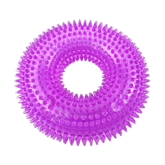 Durable Squeaky Interactive Chew Toy Ring for Puppy Teething and Dog Training