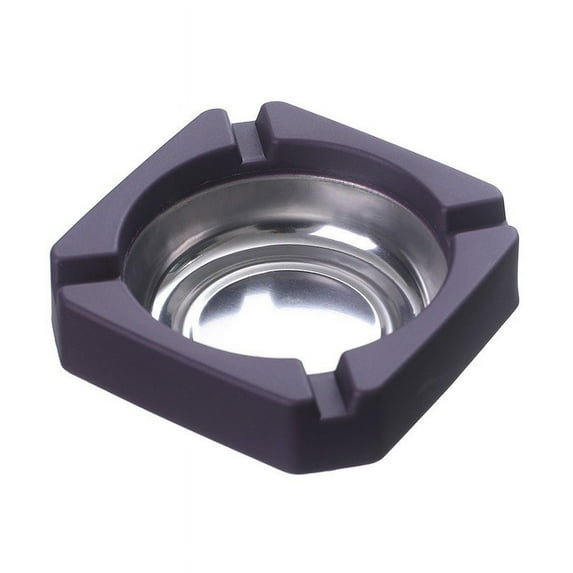 Durable Stainless Steel Ashtray for in door and Outdoor Use,Heavy Duty Windproof Ash Tray for Home,Office,and Patio Decor-Brown