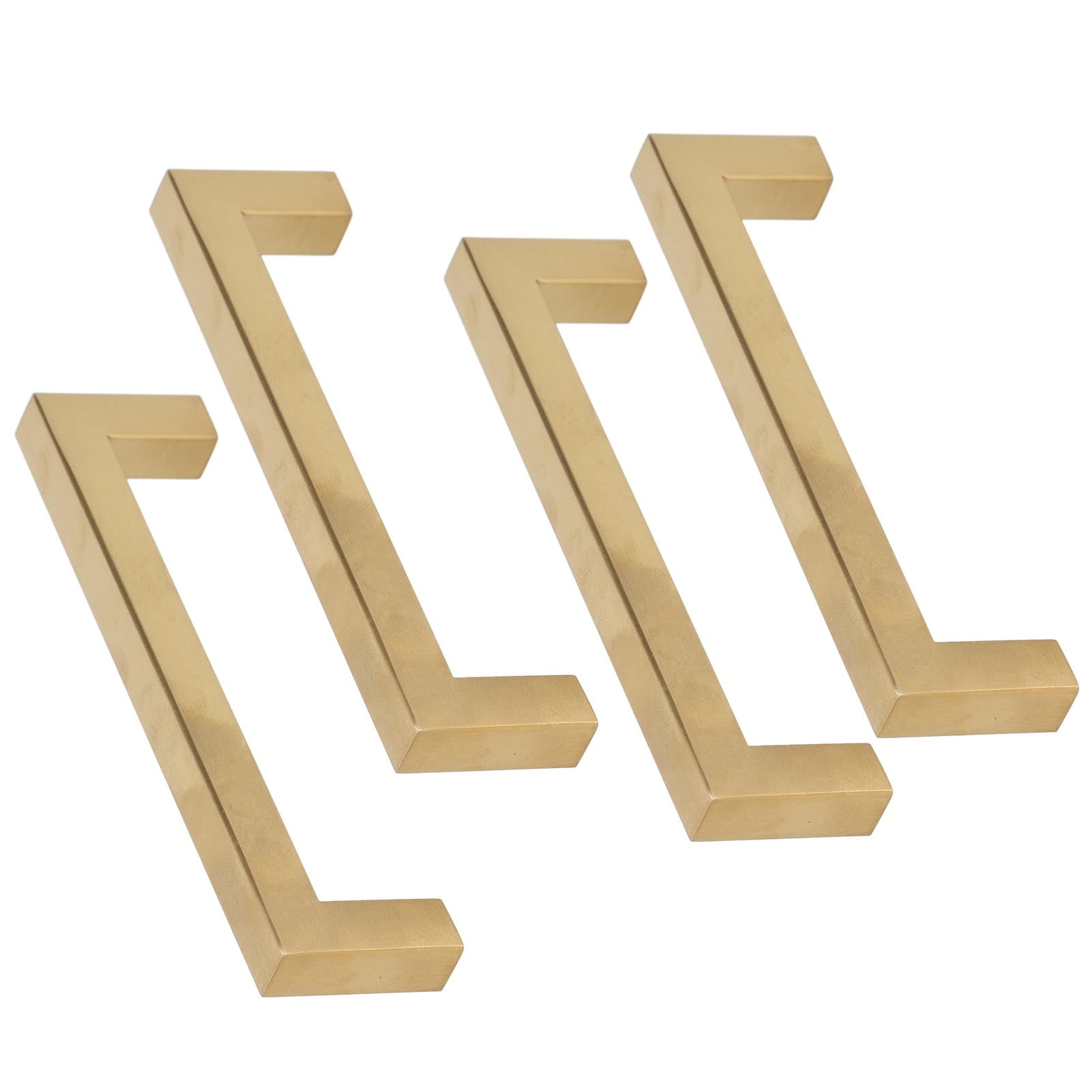 Curated visual reference: Fresh Look at Durable Stainless Steel Cabinet Pulls Golden Finish For Kitchens Wardrobes