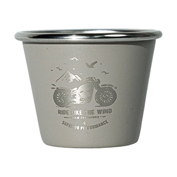 Durable Stainless Steel Camping Shot Glass - Reusable Outdoor Drinking Cup for Hiking, Backpacking, and Adventure Activities