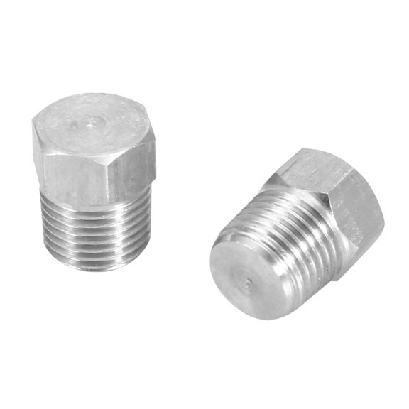 Durable Stainless Steel Hex Plug, Male Threaded Pipe Fitting, Corrosion Resistant, Multiple Sizes