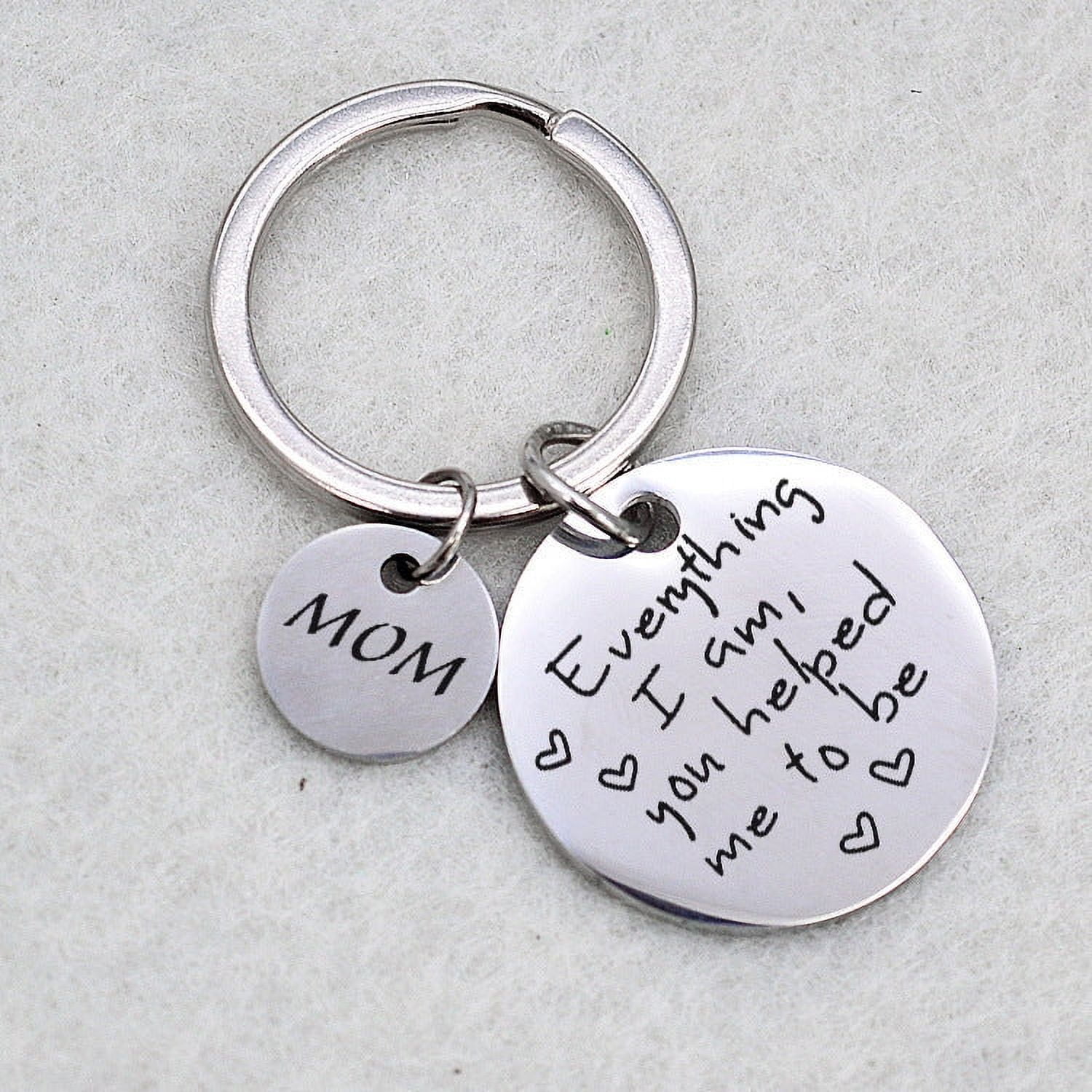 Durable Stainless Steel Keychain: Mirror Polished Key Ring, Lightweight & Portable for Keys, Bags, and Accessories