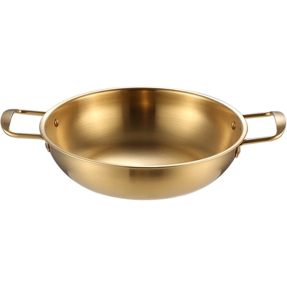 Durable Stainless Steel Personal Noodle & Mini Hot Pot, Single Serve Soup & Ramen Cooker, 9.5 Inch