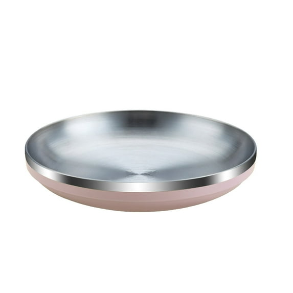 Durable Stainless Steel Plates for Hot and Cold Foods - Versatile, Easy to Clean Tableware in Stylish Colors