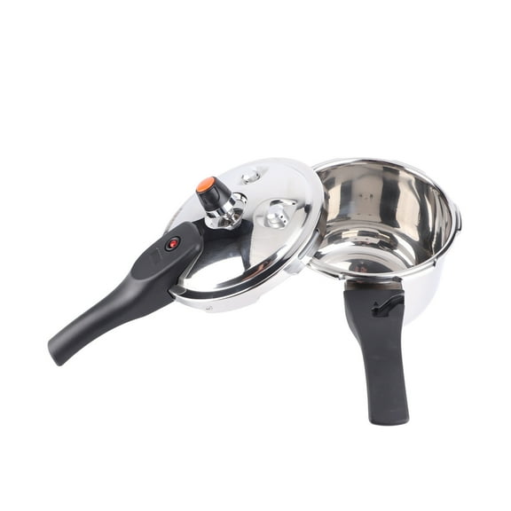 Durable Stainless Steel Pressure Cooker, Fast, Even Heating For Versatile Kitchen Use