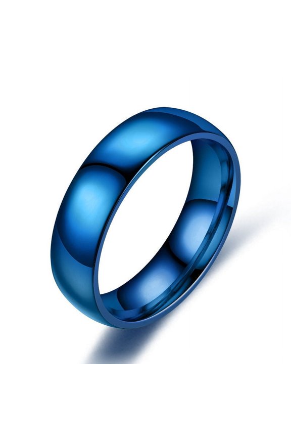 Durable Stainless Steel Ring with Inner and Outer Balls CNC Processed and Vacuum Plated Polished Finish Band Ring 6mm