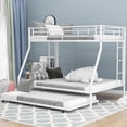 thumbnail image 1 of Durable Steel Bed, Full - length Guardrails - Secure Bunk Bed with Multiple Choices, 1 of 2