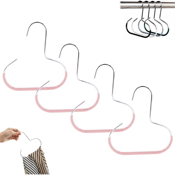 Durable Steel Hangers: Maximize Closet Space with Versatile Storage, Stainless Steel Hat Hangers for Closet, Multi-Functional Space-Saving Hat & Scarf Hanger, for Closets, Wall