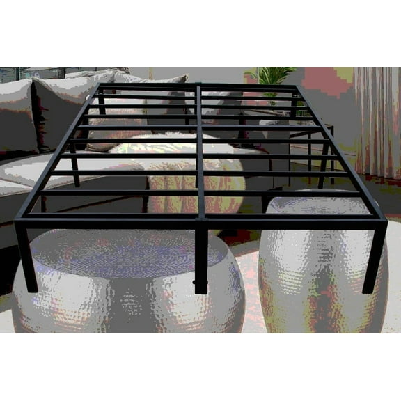 Durable Steel Queen Platform Foundation with Modern Design