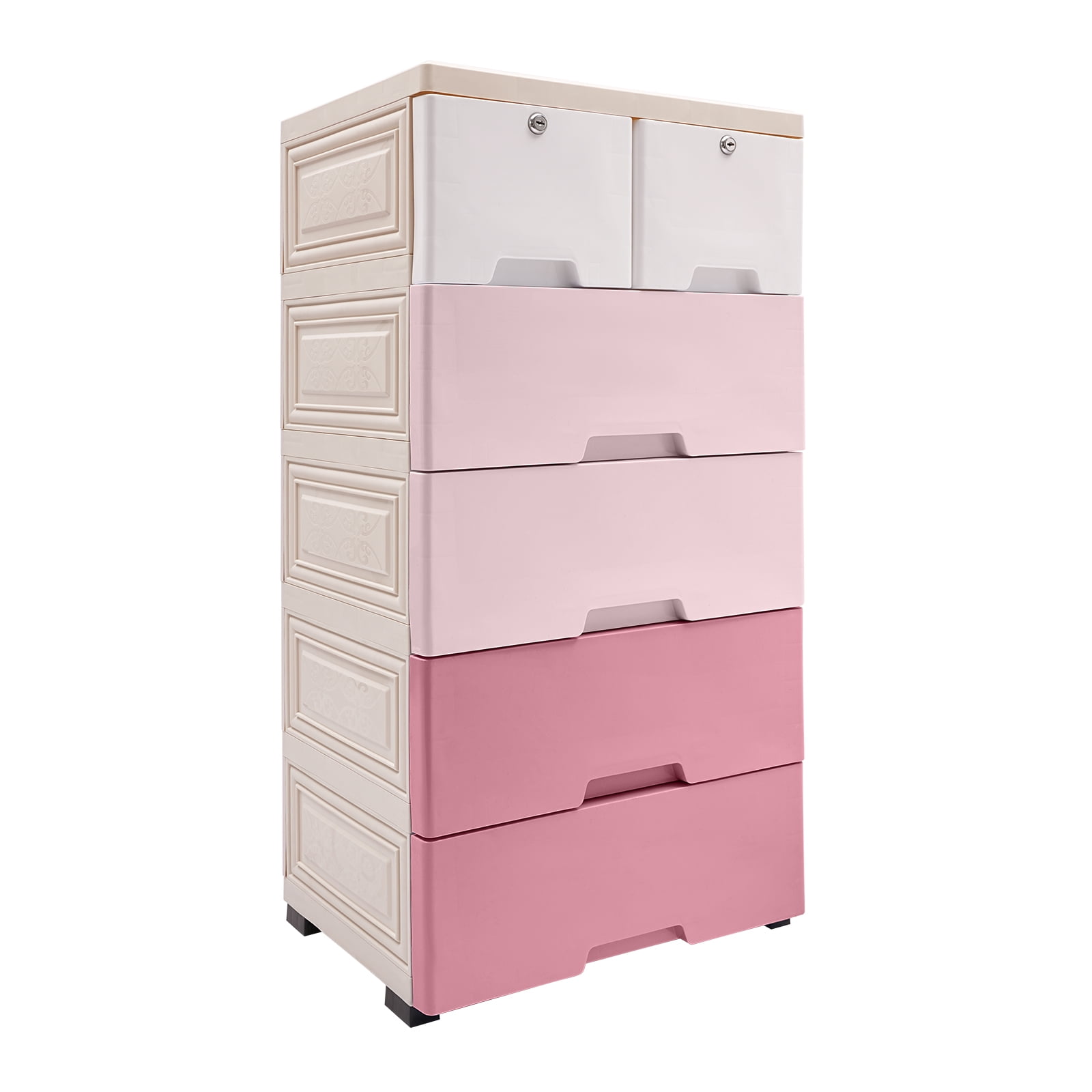 Durable Storage Cabinet with 4 Spacious Drawers, Lockable Compartments ...