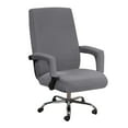thumbnail image 1 of Durable Stretch Waterproof Office Chair Cover, High Back Computer Chair Slipcovers, for Universal Rotating Chair with Armrest Cover Gray XL, 1 of 10