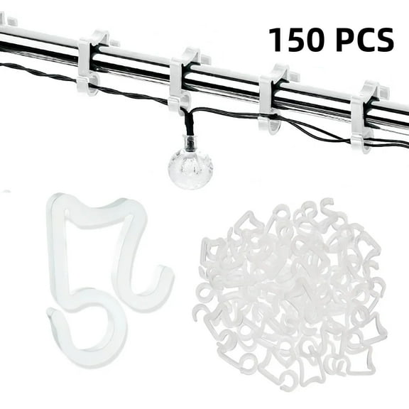 Durable String Light Hooks in White 150 Pcs Ideal for Outdoor Parties