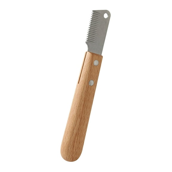 Durable Stripping Wooden Handle Grooming Tool Reducing Hair Loss for Dogs and Cats