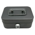 thumbnail image 1 of Durable Sturdy Handles Lockable Security with Coin Slot Money Box Cash Box Coin Saving Box Coin Bank GREY, 1 of 8