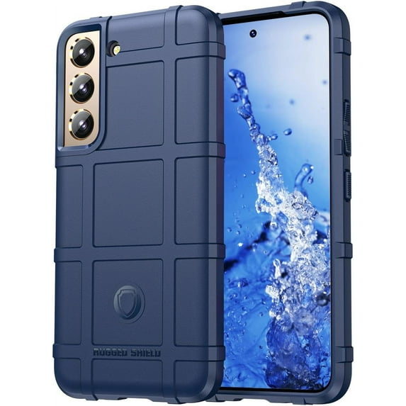 Durable Sturdy Phone Case for Samsung Galaxy S23, Heavy Duty Shockproof Slim Rubber Full Body Protection Shockproof Case Cover for Samsung Galaxy S23 HD Blue