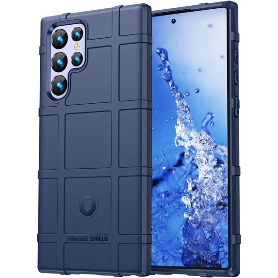 Durable Sturdy Phone Case for Samsung Galaxy S23 Ultra, Heavy Duty Shockproof Slim Rubber Full Body Protection Shockproof Case Cover for Samsung Galaxy S23 Ultra HD Blue