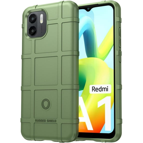 Durable Sturdy Phone Case for Xiaomi Redmi A1, Heavy Duty Shockproof Slim Rugged Phone Case Bumper Rugged Cover for Xiaomi Redmi A1 HD Green
