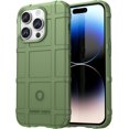 thumbnail image 1 of Durable Sturdy Phone Case for iPhone 14 Pro Max, Heavy Duty Shockproof Slim Rugged Phone Case Bumper Rugged Cover for iPhone 14 Pro Max HD Green, 1 of 14