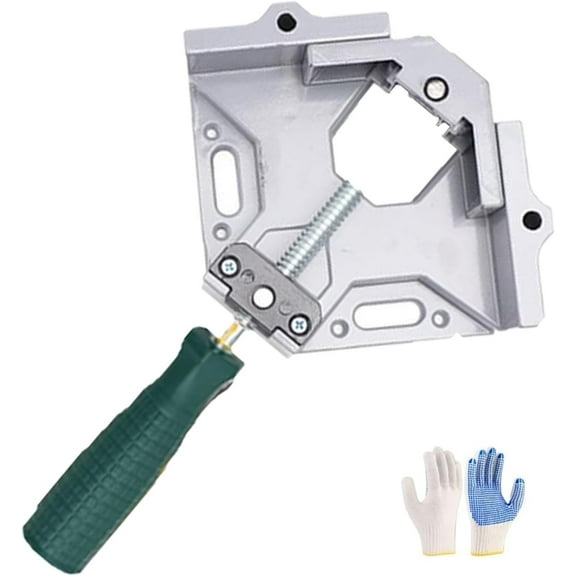 Durable Sturdy Right Angle Clamp 90°, Aluminum Alloy Adjustable Swing Jaw Clamp, Tools for Assembly Alignment Welding Picture Framing, with Adjustable Swing Jaw, Gifts for Men Dad