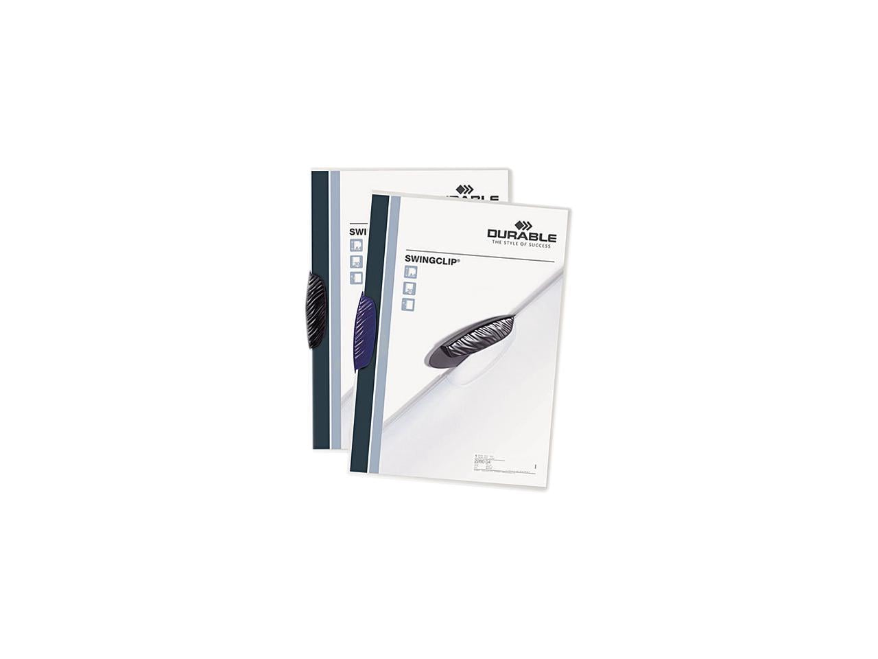 Durable Swingclip Polypropylene Report Cover, Letter Size, Clear/Dark