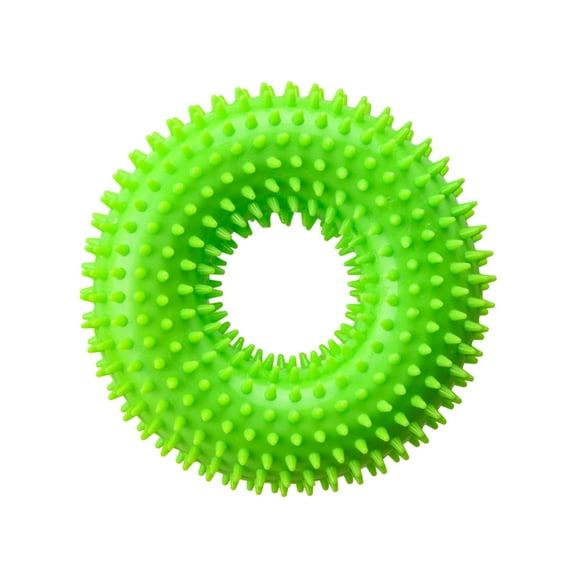 Squeaky Spiky Dog Chew Toy Interactive Ring for Puppy Teething Training Outdoor Indoor Play Durable TPR Pet Toys for Small Medium Large Dogs
