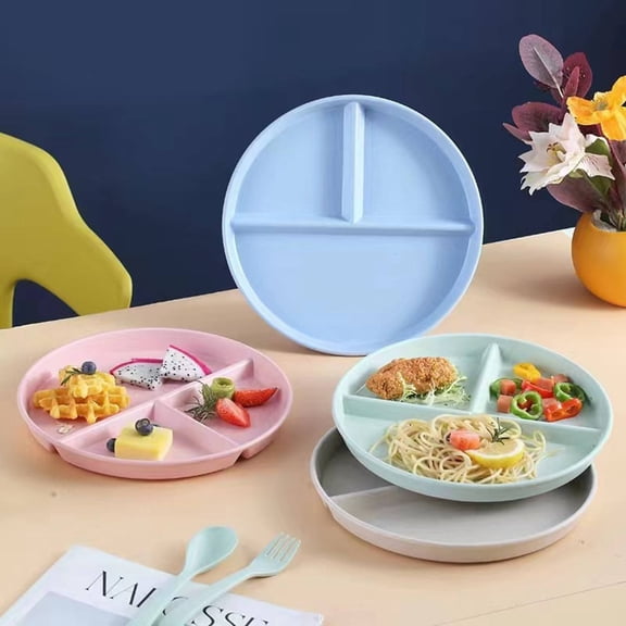 Durable Tableware Set,Eco-Friendly Dinnerware Plastic Reusable Microwave & Dishwasher Essential Household Supplies