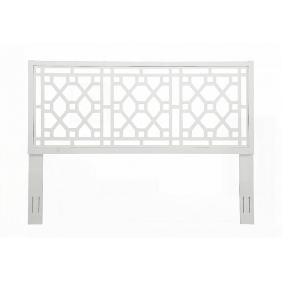 Durable Tabor Chippendale White King Headboard - Chippendale Inspired Design