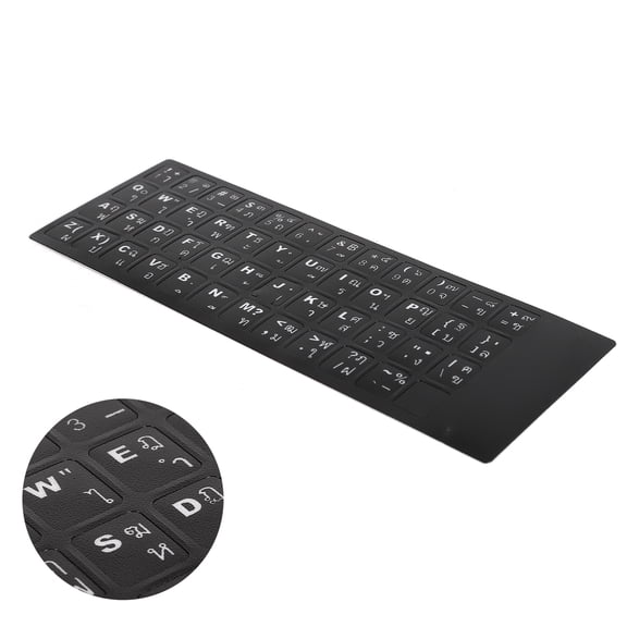 Durable Thai Keyboard Overlay, Protects Keys Easy To Remove, Perfect For Laptop Or Desktop Use