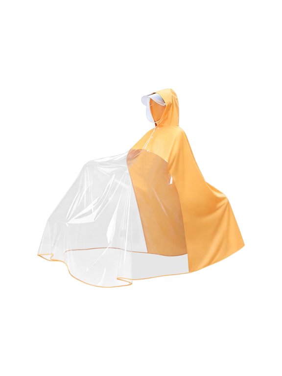 Durable Thick Fabric Scooter Raincoat, Oversized Full Body Stormproof Rain Poncho with Enhanced Wind Resistance