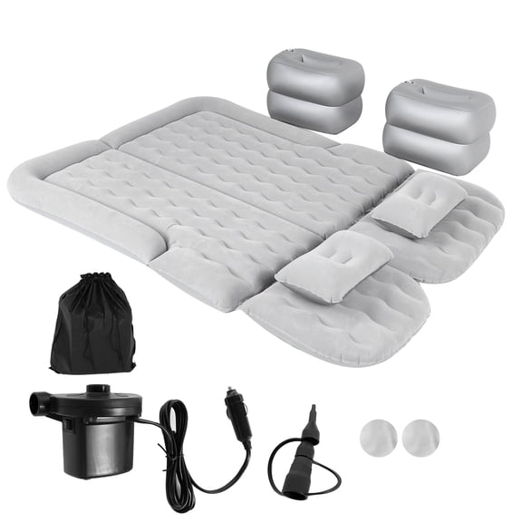 Durable Thickened Car Bed, SUV Air Mattress, Inflatable Car Bed, Car Air Mattress, Travel For Outdoor Gray