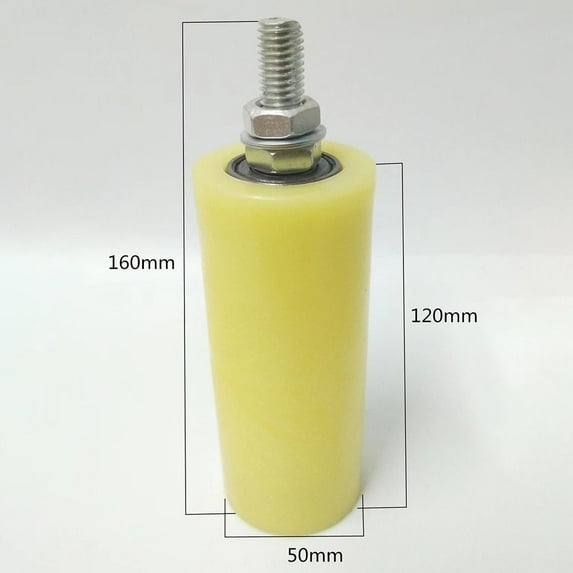 Durable Thickened Double Bearing Sliding Gate Gate Assembly Support Nylon Bearing Guiding Wheels Slide Gate Guide Roller 8