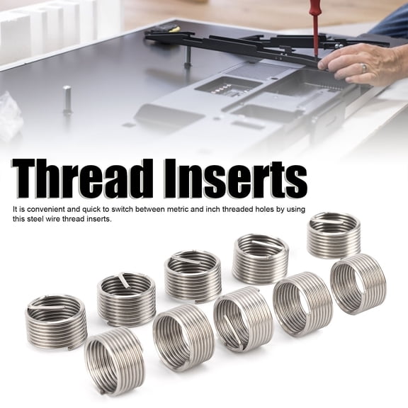 Durable Thread Repair Inserts, 10pcs Stainless Steel Kit For M16 X 1.5mm, High Strength