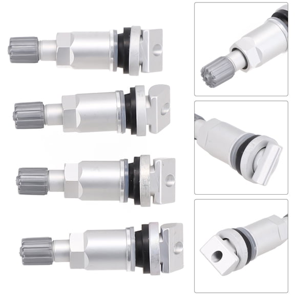 Durable Tire Pressure Sensor Valve Repair Kit Part Replacement Silver TPMS Tire Pressure Monitor Accessories Kit