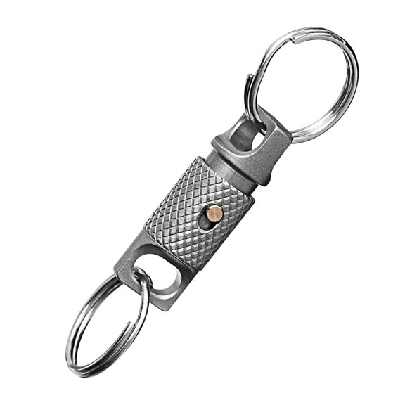 Durable Titaniums Alloy Keychain Accessory With 360 Degree Rotation And Secure Locking Mechanism For Keys