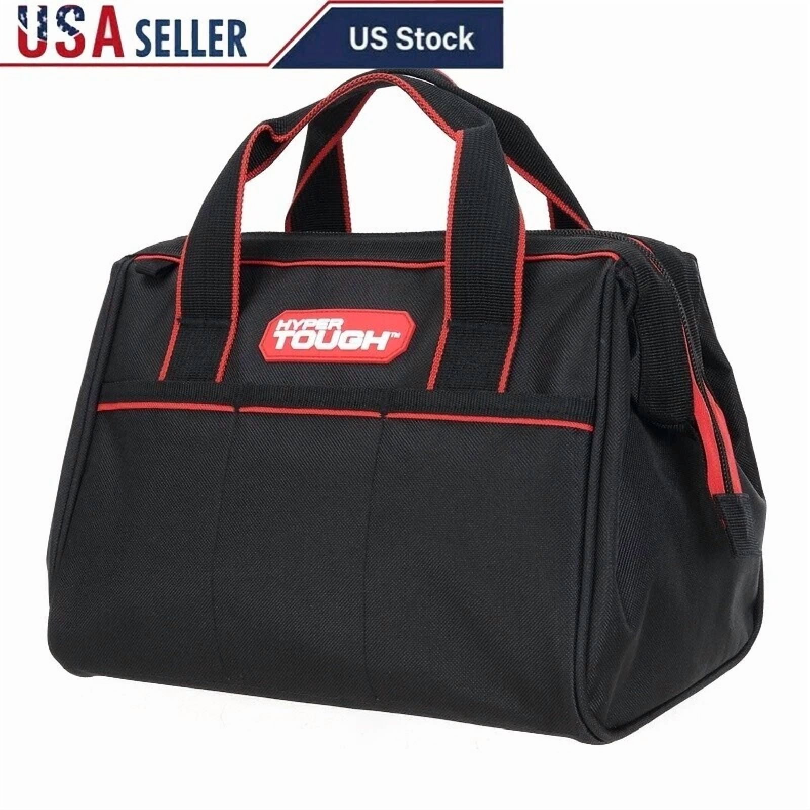 Durable Tool Bag W/ Zipper Closure 3 External Pockets Multi-Purpose Organization