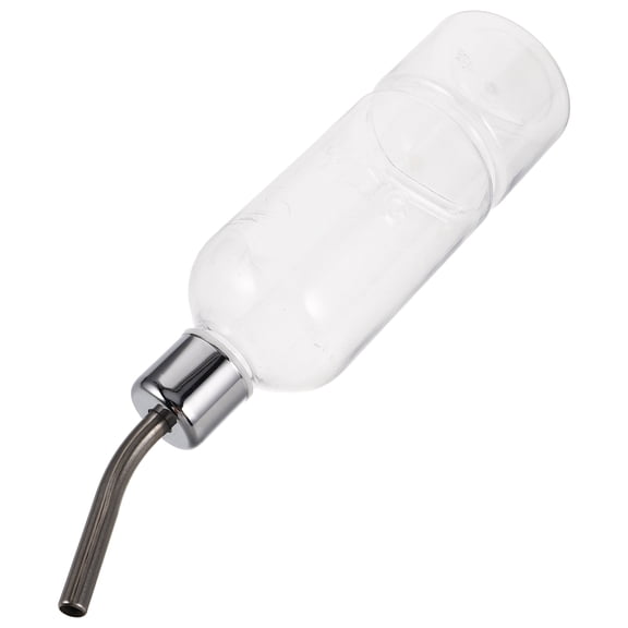 Durable Transparent Pet Water Feeder with Stainless Steel Ball Suitable for Cage Installation