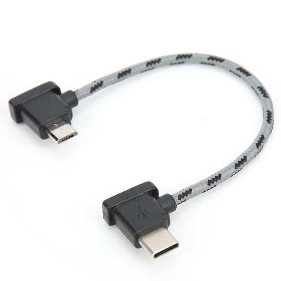 Durable Type,C To Micro USB Cable, 5.9in, Right,Angle Plugs For Stable Connection