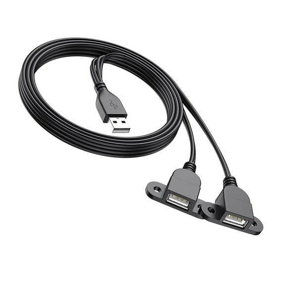 Durable USB Charging Extension Cord USB Splitter Y Cable TPE Coating Cable