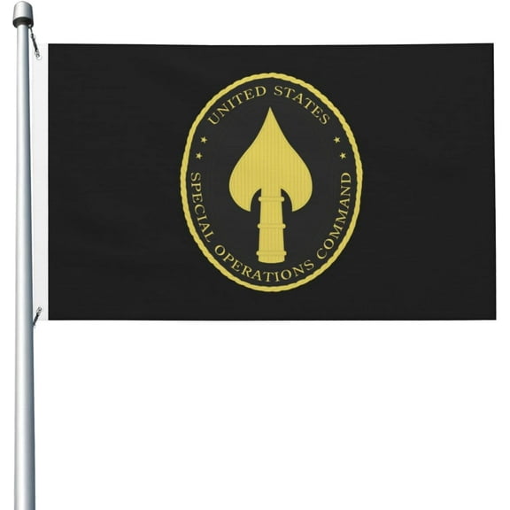 Durable United States Special Operations Command Insignia Flags For Outside 3x5 Ft Double-Sided Flag Banner Outdoor Yard Decoration 3by5 Flags