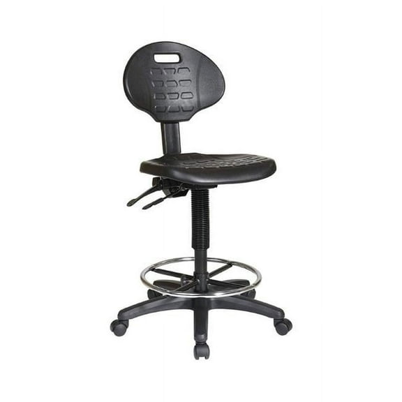 Durable Urethane Ergonomic Drafting Chair with Adjustable Footrest