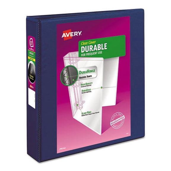 "Durable View Binder With Durahinge And Slant Rings, 3 Rings, 1.5"" Capacity, 11 X 8.5, Blue | Bundle of 10 Each"
