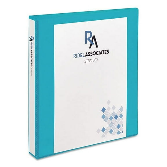 Durable View Binder With Durahinge And Slant Rings, 3 Rings, 1" Capacity, 11 X 8.5, Aqua | Bundle of 2 Each
