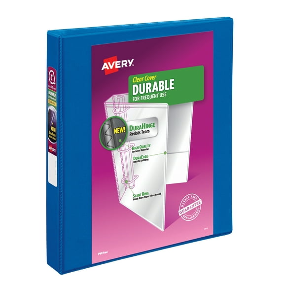 Durable View Binder With Durahinge And Slant Rings, 3 Rings, 1" Capacity, 11 X 8.5, Blue | Bundle of 5 Each
